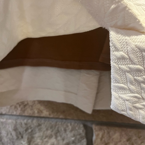 Anthropologie HD in Paris Color Block Pencil Skirt Neutrals Textured SZ 6 preppy - Picture 4 of 12